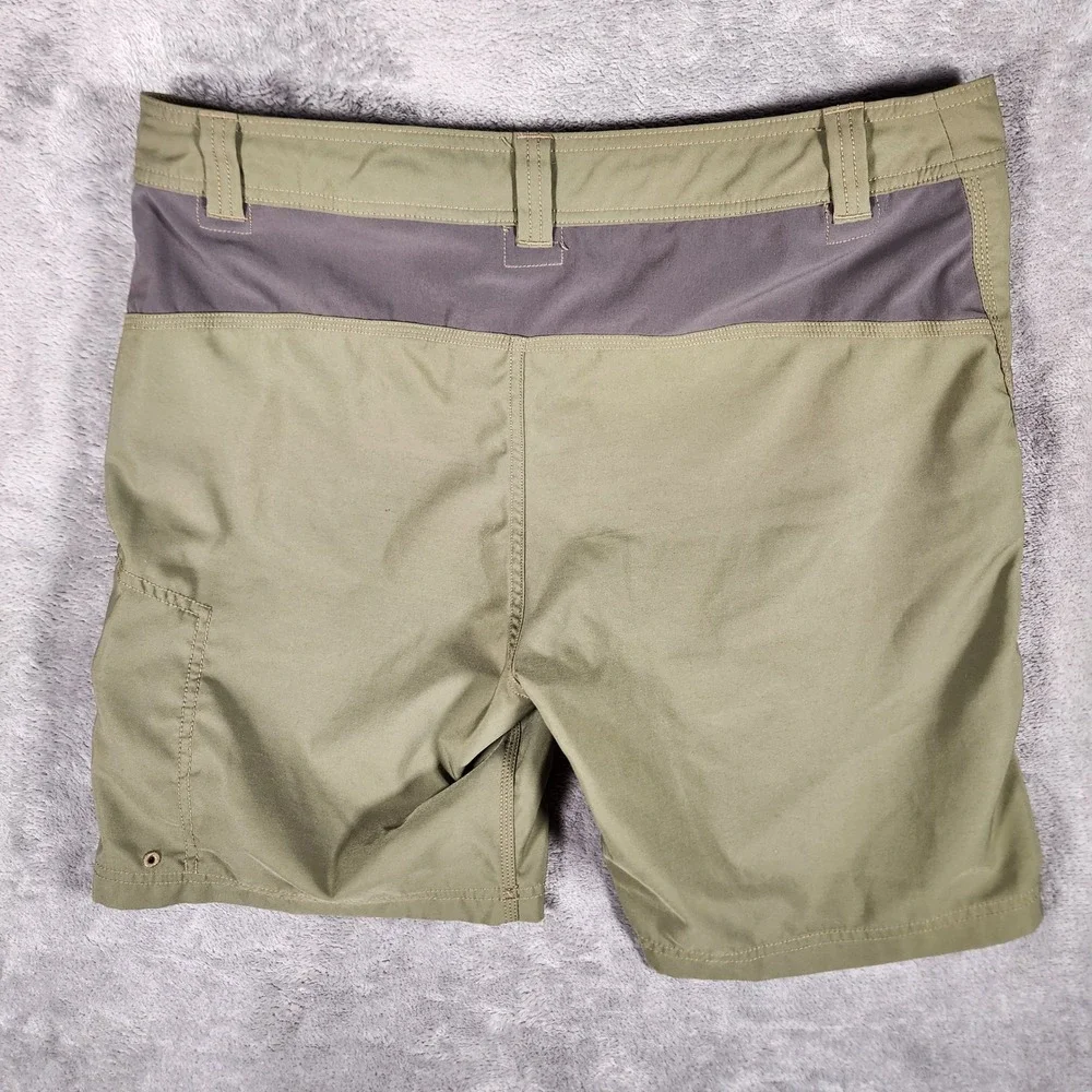 The North Face Hiking Shorts Mens 36 Green Excellent Cargo Outdoor Stretch